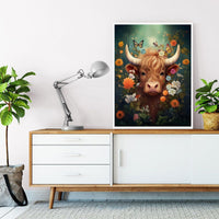 18 x Brand New Wenfdrtr Cow Diamond Painting Adults-Cow Diamond Painting Pictures Adults, 5D Highland Cow Diamond Painting Set Perfect for Home Wall Decor 30x40cm  - RRP €367.2