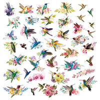 1 x RAW Customer Returns PLIGREAT 8 Sheets of Hummingbirds Window Stickers, Spring Summer DIY Self-Adhesive Stickers, Colorful Flowers Window Stickers for Living Room Shower Glass Window Decoration Party Decoration Stickers - RRP €10.36