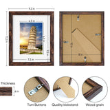 2 x Brand New Nacial Photo Frame 20 x 25cm, Set of 4 Wooden Photo Frames, Brown Design Wall Photo Frames with Acrylic Glass for Photo Collage - RRP €38.4