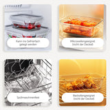 1 x RAW Customer Returns TUSEASY glass container with lid, 1040ml 410ml glass food storage containers set of 8, meal prep boxes, glass bowl, lunch box, glass storage containers, airtight Tupperware containers, for the kitchen, BPA-free - RRP €39.34