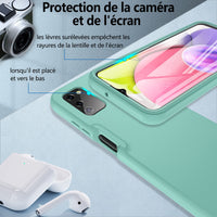 8 x Brand New Hensinple Case Compatible with Samsung A03s, Shockproof 360 Full Body Silicone Bumper Full Body Protection Case Cover for Samsung A03s - Mint Green - RRP €127.84