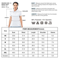 1 x Brand New ISEE Women s Polo Shirts Quick Drying Elastic Sports Golf Women s T-Shirt Tops Short Sleeve Navy XL - RRP €22.8