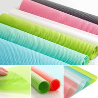 1 x Brand New Multifunctional Antibacterial Non-Slip Refrigerator Shelf Mats Transparent Refrigerator Mat Drawer Mat Blue Green Gray Silver Orange Pink 10 Pieces - RRP €23.18