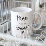 1 x RAW Customer Returns STEMPEL-FABRIK Black ceramic mug with print - Mom, you are the best - Coffee mug with saying - Printed mug - Tea cup - Coffee mug - Mother s Day mug - Gift idea - Mother s Day gift - RRP €13.01