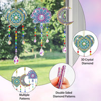 6 x Brand New Autumn 11 Pieces Diamond Painting Suncatcher Wind Chime Children, Craft Set Toy Window Decoration Wind Chimes with Crystal Pendant, Creative Garden Decoration Gifts for Girls 6-12 Years - RRP €54.36