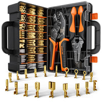 1 x RAW Customer Returns SOMELINE Crimping Pliers Flat Socket Set, Crimping Pliers for 0.25-2.5 mm , with 20 Types Electrical Crimping Terminals, Crimping Pliers, Electrician Pliers - RRP €39.98