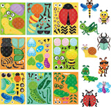 7 x Brand New Haooryx 45pcs Insect Holographic Stickers for Kids Sticker Craft Set Make Your Own Bug Game Butterfly Bee Arts and Crafts Birthday Gift School Activity Reward Supplies - RRP €104.3