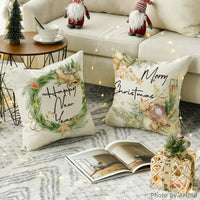 1 x Brand New Artoid Mode Set of 4 Cushion Covers 45 x 45 cm Winter Decoration for Sofa Living Room Outdoor - RRP €20.4