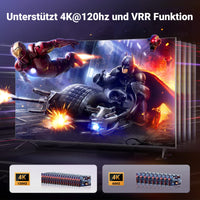 1 x RAW Customer Returns UGREEN HDMI 2.1 Switch 8K 60Hz HDMI Splitter 3 in 1 Out HDMI Switching Consoles Supports VRR ALLM, Dolby Vision, Compatible with PS5, Xbox, Apple TV, DVD players - RRP €47.99