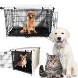 1 x RAW Customer Returns Sensong Dog Cage Cover for Wire Cages 109x74x76cm Covers Dog Cages Dog Box Cover Windproof Durable Beige for Dog Kennels Dog Cage Accessories Indoor Outdoor Home - RRP €32.17