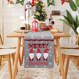 16 x Brand New Dremisland Christmas GNOME Table Runner Christmas Snowflake Placemat Decorative Table Linens Classic Santa Claus Table Flag for Home Tablecloth Dresser Party Gathering Decoration, Red - RRP €238.88