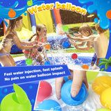 7 x Brand New 24pcs Reusable Water Bombs for Kids Adults, Self-Sealing Silicone Water Balls, Quick Filling Soft Water Bombs for Summer Outdoor Splash Parties, Water Park Family Game - RRP €119.98