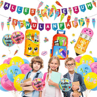 10 x Brand New WOIRRROIP 1 Set of 40 Balloons Back to School Balloon, Balloon for Welcome Back To School Decorations for Classroom First Day of School Decorations - RRP €204.0