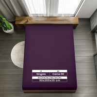 1 x RAW Customer Returns Utopia Bedding - Set of 2 Fitted Sheets 90x200cm - Purple - Brushed Microfiber Fitted Sheet - 35cm Deep Pocket - RRP €15.02