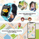 1 x RAW Customer Returns Kesasohe Children s Smart Watch, Children s Smartwatch with GPS and Two-Way Calls SOS Camera Alarm Clock Game Waterproof IP68 Touch Screen, Phone Watch Birthday Gifts for Boys Girls - RRP €29.99