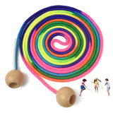 2 x Brand New Aolkee 5M Skipping Rope for Kids Adults Skipping Rope Kids Long Skipping Rope with Adjustable Wooden Handle for Outdoor Fun School Sports Party Games - RRP €60.0