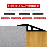 1 x RAW Customer Returns 1M transition profile self-adhesive for parquet and laminate floors, cover strip, vinyl transition rail end profile, threshold transition strip, floor board, level height compensation profile, carpet rails - RRP €23.18