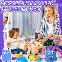 5 x Brand New Hair Pulling Sound Toy, Sensory Monster Toy, Creative Decompression Hair Pulling Sound Toy, Squishy Squeeze Toy, Stress Toy for Kids Purple-Blue  - RRP €96.0