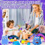 6 x Brand New Hair Pulling Sound Toy, Sensory Monster Toy, Creative Decompression Hair Pulling Sound Toy, Squishy Squeeze Toy, Stress Toy for Kids Purple-Blue  - RRP €115.2