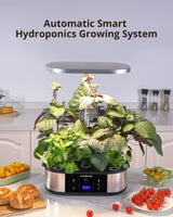 1 x RAW Customer Returns JustSmart Hydroponic Growing Systems, Smart Garden 12 Pods Water Tank 5L with 5 Lighting Modes LED Plant Lamp 24W, Indoor Herb Garden 76CM Adjustable Height, Automatic Timer 4 8 12 16 H - RRP €100.84