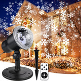 1 x RAW Customer Returns LED projector Christmas, projector lamp snowfall effect light with remote control IP44 waterproof outdoor and indoor decoration for decorations outside inside Christmas wedding party garden Halloween - RRP €16.72