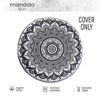 5 x Brand New Mandala Life ART Bohemian Round Cushion Cover - 75 cm - RRP €111.1