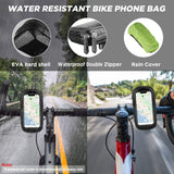 1 x RAW Customer Returns Mobile phone holder bicycle waterproof mobile phone holder motorcycle 360 rotating bicycle holder handlebar bag for 4.7-7 inch smartphone with rain cover bicycle bag bicycle handlebar holder bag - RRP €19.67