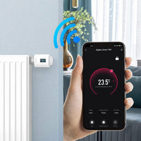 1 x RAW Customer Returns SALCAR Smart Radiator Thermostat Compatible Amazon Alexa Google Assistant Programmable Thermostat with OLED Display Tuya ZigBee Smart Radiator - RRP €42.99