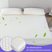 1 x RAW Customer Returns Coriwell Waterproof Double Mattress Protector - 180 x 200 30cm Double Bamboo, Breathable, Fitted Style Elastic All Around - RRP €26.21