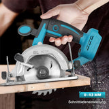 1 x RAW Customer Returns MaxEarn Cordless Handheld Circular Saw, Cordless Circular Saw Cutting Machine for Makita 18V, Multifunctional Saw with 2 125mm Saw Blades, Copper Motor, 0-45 Cutting Angle, Ideal for Woodworking without Battery  - RRP €67.45