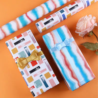 1 x RAW Customer Returns Dantolo Birthday Gift Wrap, 7 Pieces Wrapping Paper and 2 Rolls of Ribbon, Birthday Gift Wrap Set, Christmas Gift Wrap 70X50cm  - RRP €22.8