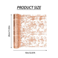 39 x Brand New Table Runner, Table Runner Pink Gold 11 inch x 49 foot Nonwoven Table Runner Pink Table Decoration Rose Gold Runner for Wedding Valentine s Day Birthday Baby Shower Christmas Rose Gold  - RRP €795.6