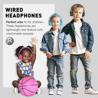 1 x RAW Customer Returns Rockpapa 952 children s headphones with cable, headphones for children and girls, HD microphone, 3.5 mm jack, foldable, on-ear headphones for school travel mobile phone tablet PC, black and white - RRP €16.99