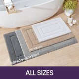 1 x RAW Customer Returns DEXI bath rug non-slip, soft bathroom rug, water-absorbent bath mat, machine washable bath rug for shower, bathtub and toilet - grey, 60 x 90 cm - RRP €39.99