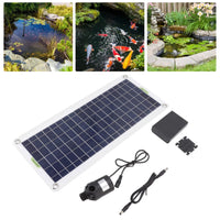 1 x RAW Customer Returns 30W Polysilicon Solar Panel Power, Solar Panel Submersible Pump, Solar Water Pump Kit for Sun Powered Fountain - RRP €46.69