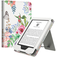 1 x RAW Customer Returns MoKo Case Compatible with 6 Kindle 11th Gen 2022 10th Gen 2019 8th Gen 2016, Slim PU Tablet Protective Case with Auto Sleep Wake Hand Strap for Kindle 11 10 8, Fragrant Flower - RRP €25.99