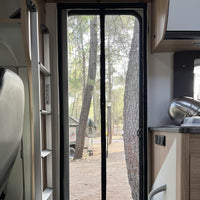 1 x RAW Customer Returns Apalus VP fly screen door, magnetic insect protection balcony door 85x210 cm, 2 x more durable than the Apalus classic, cat claw safe, stronger magnets, 3.8 cm wide Velcro strap, cannot be shortened - RRP €26.4