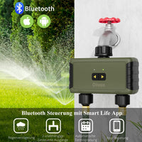 1 x RAW Customer Returns Diivoo Irrigation Computer Bluetooth 2 Outputs, Irrigation Clock Timer with Alexa Smart APP 20 Irrigation Plans, Automatic Water Timer for Irrigation Garden Lawn - RRP €49.99