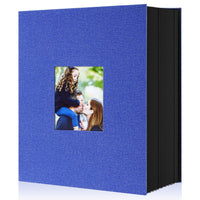 1 x RAW Customer Returns Lanpn Photo Album 10x15 1000, Extra Large XXL Linen Slip-in Album for Portrait Format Photos Pictures Blue - RRP €32.99