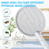 1 x RAW Customer Returns PALONE 2 x Electric Fly Swatter, 2024 Upgraded Insect Killer, 3000V Electric Mosquito Swatter and UV Mosquito Lamp 2 in 1, Portable Rechargeable USB for Indoor Outdoor Use - RRP €59.99