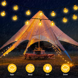 1 x RAW Customer Returns OxyLED Solar Fairy Lights Outdoor, 18M 100LED USB Fairy Lights Solar Outdoor Weatherproof Waterproof IP65 8 Modes Crystal Balls for Garden, Patio, Balcony, Parties, Warm White - RRP €22.61