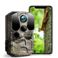 1 x RAW Customer Returns CEYOMUR wildlife camera 40MP 4K 30fps, wildlife camera mobile phone transmission with motion detector night vision, wildlife camera WLAN with 120 detection angle 0.2s fast trigger IP66 waterproof- RRP €89.99