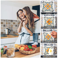 1 x RAW Customer Returns Surmounty tile sticker decorative film 500x60cm, PVC tile sticker tile film, self-adhesive wallpaper sticker adhesive film, wall tile sticker for kitchen, cupboard, furniture, table - RRP €18.14