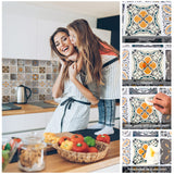 1 x RAW Customer Returns Surmounty tile sticker decorative film 500x60cm, PVC tile sticker tile film, self-adhesive wallpaper sticker adhesive film, wall tile sticker for kitchen, cupboard, furniture, table - RRP €18.14