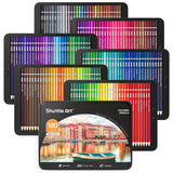 1 x RAW Customer Returns Shuttle Art 180 Colored Pencils, Professional Soft Wax Based Colored Pencil Set with 4 Sharpeners, Thick Pencil Core, Perfect Choice for Artists, Kids and Adults for Coloring - RRP €42.04