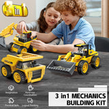 1 x RAW Customer Returns Technology Truck 3 in 1 Building Blocks for Children Clamp Building Blocks City Bulldozer Dump Truck Excavator Construction Site Truck Toy Gift for Technology from 4-8 Years Compatible with Lego 203PCS  - RRP €19.99