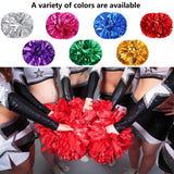 1 x RAW Customer Returns Niuhong 2 Pcs Metal Foil Cheerleading Pom Poms Dancing Games Double Pompoms With Handles Metallic Cheerleader Pompoms Kids Team Hand Flowers Dance Party Sports Competition Adult Cheer Ball Blue  - RRP €15.82