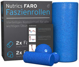 1 x RAW Customer Returns Nutrics FaRo fascia roller Complete set of 4 pieces including exercise instructions Ladies and gentlemen - RRP €30.16