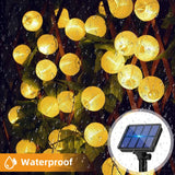 1 x RAW Customer Returns btfarm Solar Fairy Lights Outdoor Lanterns, 18M 40LED Lantern Outdoor Weatherproof IP65 Lantern Fairy Lights Outdoor 8 Modes Solar Fairy Lights Decoration for Garden, Balcony, Terrace, Yard Warm White  - RRP €36.29