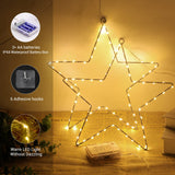 1 x RAW Customer Returns GlobaLink 3 pieces LED Christmas star lighting, Christmas decoration window with 135 LEDs 8 modes battery operated for indoor and outdoor use Christmas, party, decoration, wedding, garden, balcony - RRP €34.27